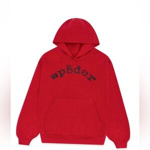 Red vvs Sp5der worldwide hoodie small